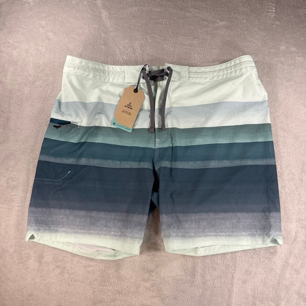 Prana Fenton Boardshorts Swim Trunks Size 38 NWT